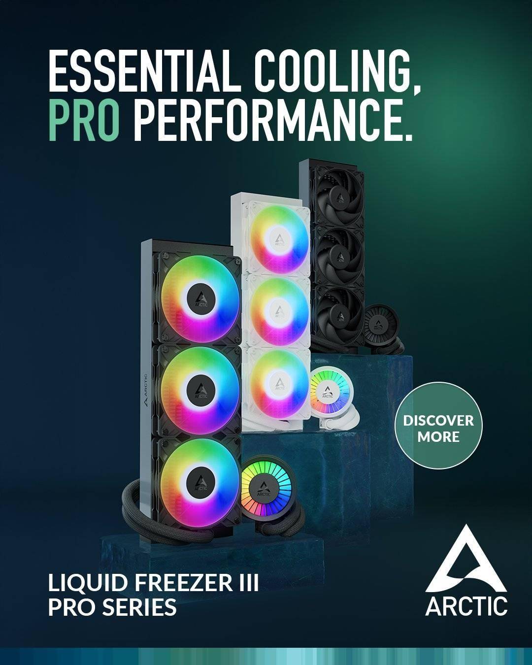 Arctic 推出 Liquid Freezer III PRO 水冷：换装 P12 Pro 风扇