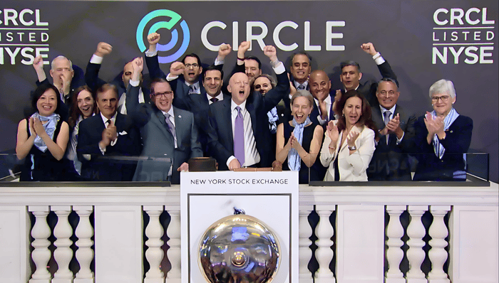 “稳定币第一股”Circle登陆纽交所！首日收涨近170%