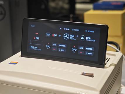 自带屏幕的潮酷迷你主机:AYANEO Retro Mini PC AM01S