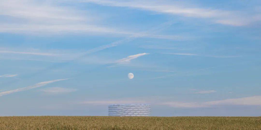 Gregory Orekhov充气沙袋装置创建了柔软的圆形路障